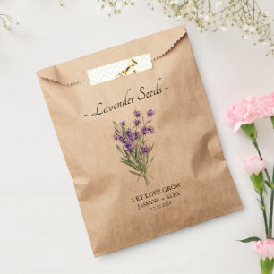 Sacolinha Que o amor cresça e a Lavanda acelere.