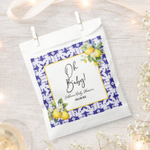 Querida! Chá de fraldas de Limão Azulejo do Medite