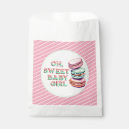 Sacolinha Querida Menina Macaron Themed Chá de fraldas