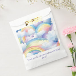 Sacolinha Rainbow Watercolor Birthday