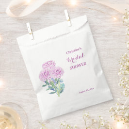 Sacolinha Ranunculus & Anêmonas Festa de Noivado Personalizá