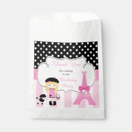 Sacolinha Rapariga Loira da Torre Eiffel de Paris