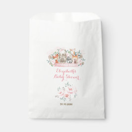 Sacolinha Raparigas Animais da Floresta Rosa Festa de aniver