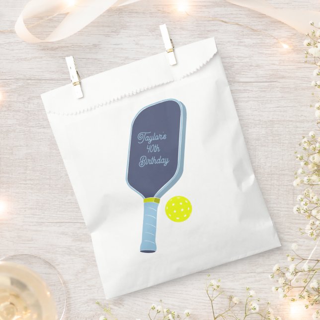 Sacolinha Raque de Pickleball Personalizada Azul e Amarela (Cortado)
