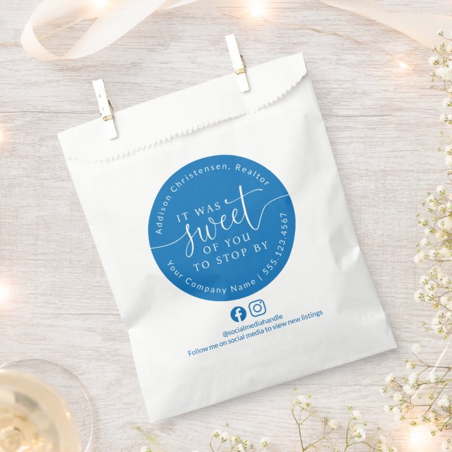 Sacolinha Real Estate Open House Sweet of You Favor Bolsas (Cortado)