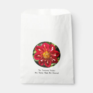 Sacolinha Red Dahlia com Par de Abelhas - White Favor Bag