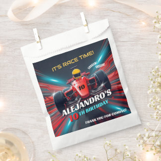 Sacolinha Red Grand Prix Racing Car Birthday