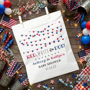 Sacolinha Red, White & Due! 4 de Julho Chás de Bebê