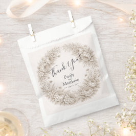 Sacolinha Regency Botanical Engraving Wedding 