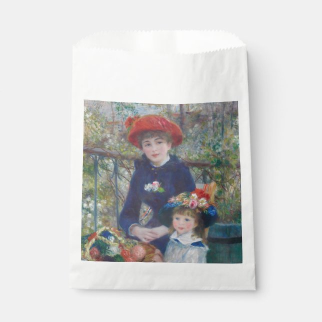 Sacolinha Renoir Duas Irmãs Varanda Impressionismo Francês  (Frente)