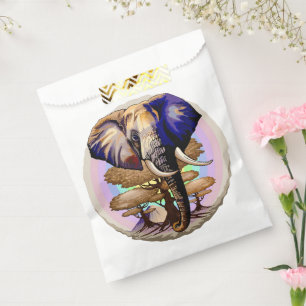 Sacolinha Retrato Surreal do Elefante Africano