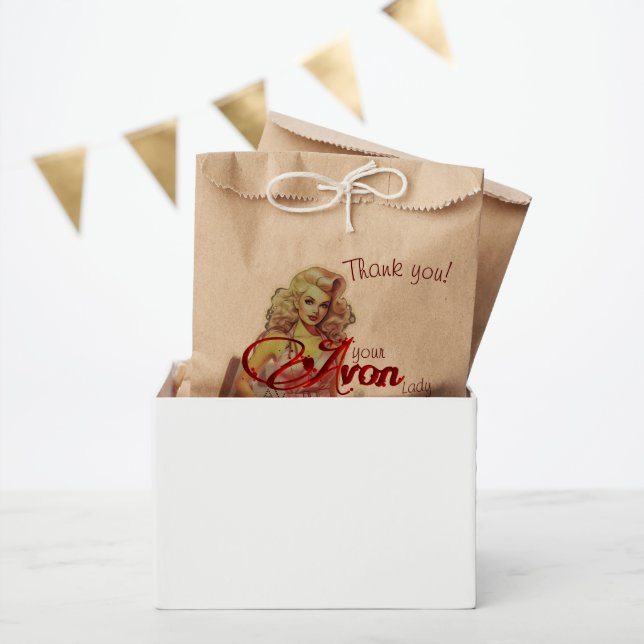 Sacolinha Retro Avon Obrigado  (Festa)