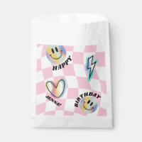 Retro Emoji Sorri Aniversário Para Meninas