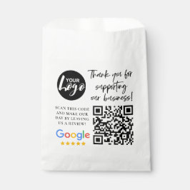 Sacolinha Revisões do Google Obrigado Logotipo Código QR