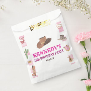 Sacolinha Rodeo Cowgirl Western Wild West Festa de aniversár