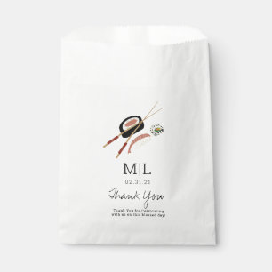 Sacolinha Rolos de Sushi Minimalistas Palitos