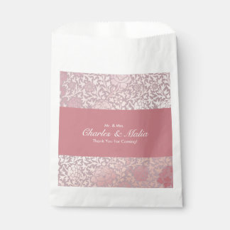Sacolinha Rosa Pastel Vintage Floral Prata 