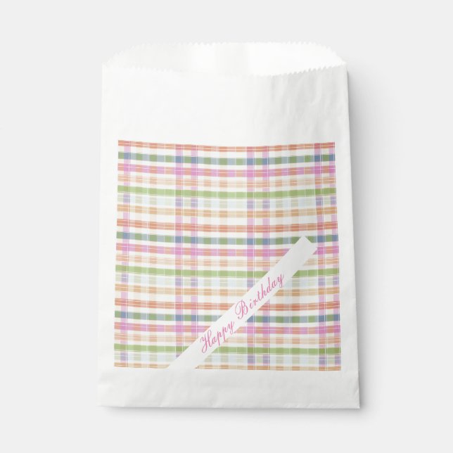 Sacolinha Rosa Verde Azul (Frente)