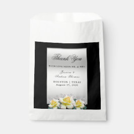 Sacolinha Rosas Elegantes Chic Casamento Prata