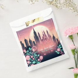 Sacolinha Rosas Elétricas Futurísticas  Chá de Noiva Neon