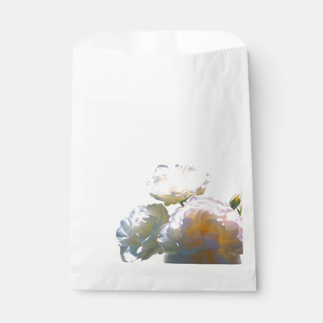 Sacolinha Rosas esbranquiçados de cor laranja esbranquiçada (Frente)