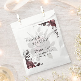 Sacolinha Rosas Negras Escuros de Borgonha Queda Inverno