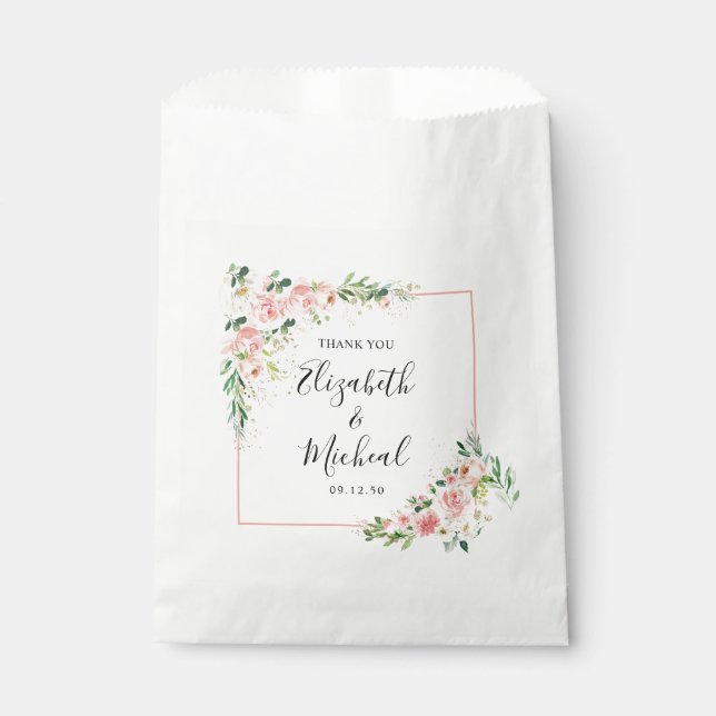 Sacolinha Rosas Rosa-Esbranquiçadas Bolsas Favoráveis ao Cas (Frente)