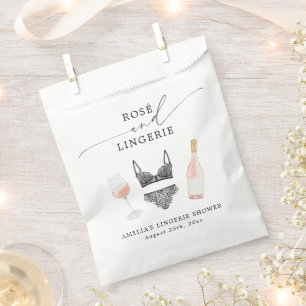 Sacolinha Rosé e Lingerie Chá de Noiva