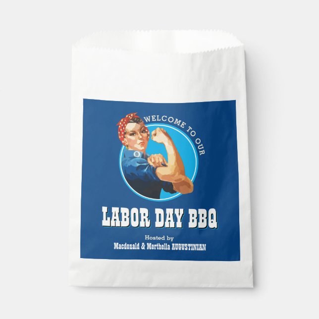 Sacolinha Rosie Riveter LABOR DAY CHURRASCO (Frente)