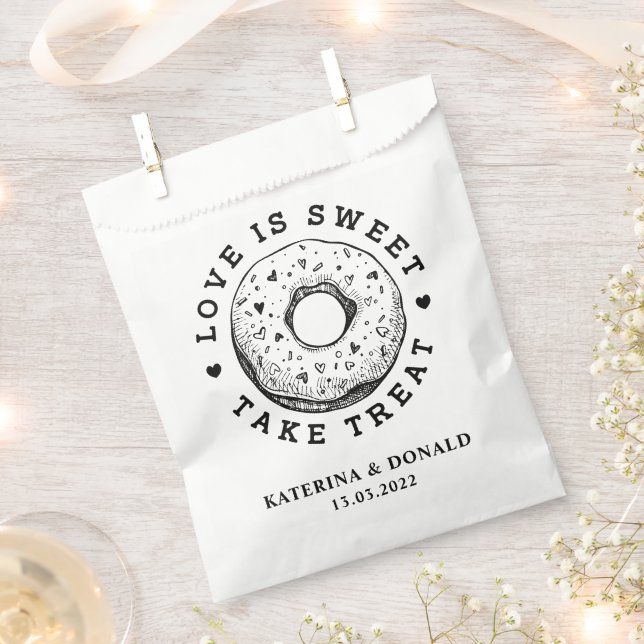 Sacolinha Rosquinha Wedding Favor Bag (Cortado)