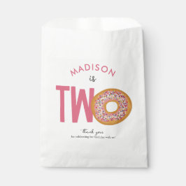Sacolinha Rosquinhas Coloridas Bonitas Dois segundos anivers