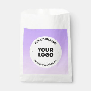 Sacolinha Roxo Lilás Sutil com Efeito Ombre & Logotipo da Su