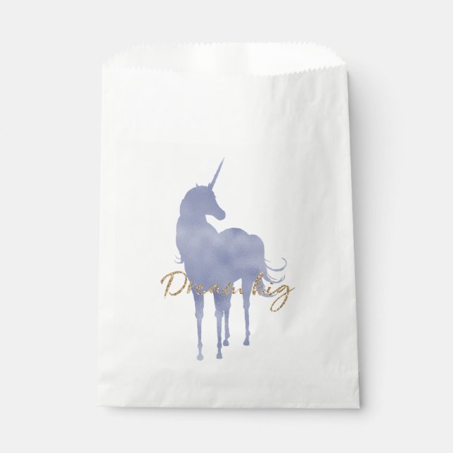 Sacolinha Roxo Unicorn, Sonho Dourado de Lama Grande (Frente)