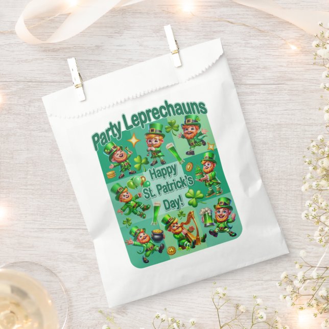 Sacolinha Rua. Diversão de Patrick Adorável "Leprechauns do  (Cortado)