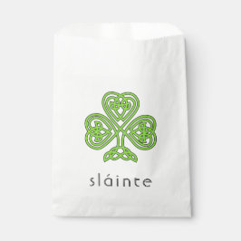 Sacolinha Rua Verde do Shamrock Celta Escravo. Dia de Patric