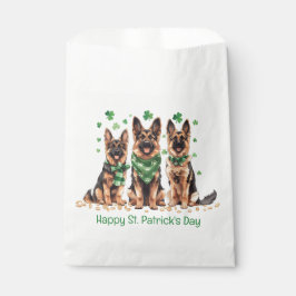 Sacolinha Ruas felizes, cães German shepherd do dia de Patri