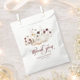 Sacolinha Rustic Fall Pumpkin Wedding