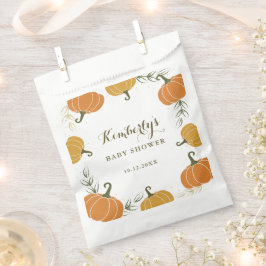 Sacolinha Rustic Fall Pumpkins deixa Chá de fraldas