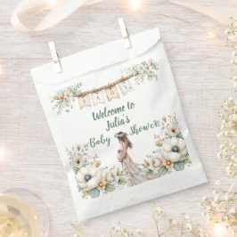 Sacolinha Rustic Floral Baby Shower 