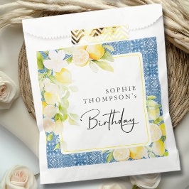 Sacolinha Rustic lemons Mediterranean birthday