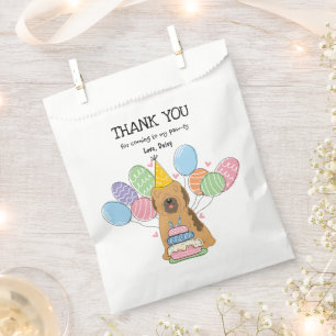 Sacolinha Sable Tibetan Terrier Birthday Obrigado Por Bag