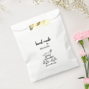 Sacolinha Sabonete Personalizado de Leite de Cabra Artesanal