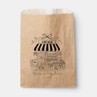 Sacolinha Sacas de Favor Kraft Cafe Bebe – Conjunto de 50