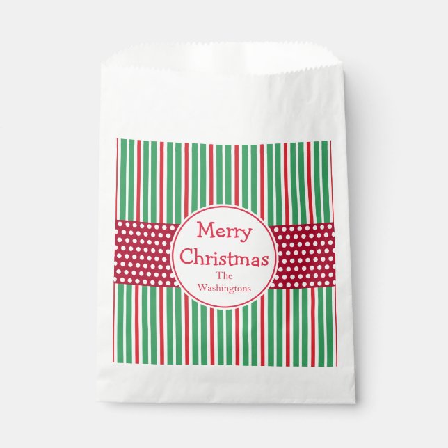 Sacolinha Sacas de Presentes Personalizadas de Natal (Frente)