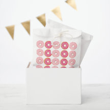 Sachets en papier Donuts Rose I Gâteaux I Bonbons