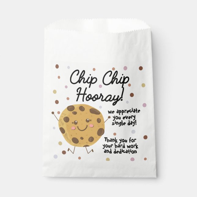 Sacolinha saco de biscoito de chocolate chip chip chip hurra (Frente)