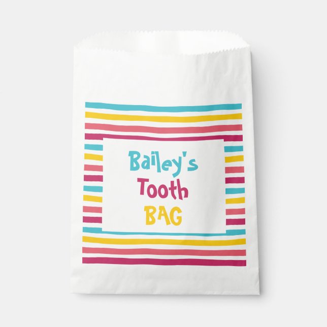 Sacolinha Saco De Dente De Doces Com Corante De Diversão Par (Frente)