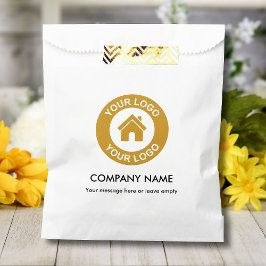Sacolinha Saco de Favor com Logotipo e Texto Personalizado p