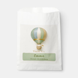 Sacolinha Saco de Favor de Aniversário de Um Ano de Balão de