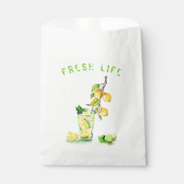 Sacolinha Saco de Favor de Bebida de Limão - Texto Personali